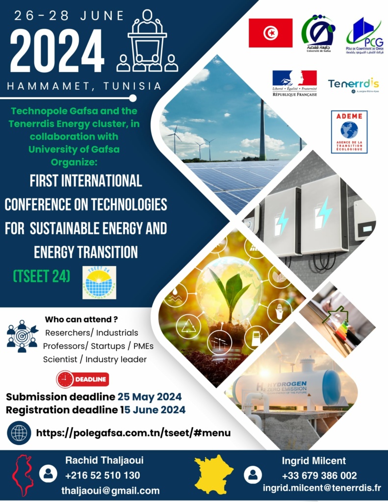 THE FIRST INTERNATIONAL CONFERENCE ON TECHNOLOGIES FOR SUSTAINABLE ENERGY AND ENERGY TRANSITION